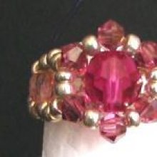 Bague en kit Lolita Ronde fuchsia