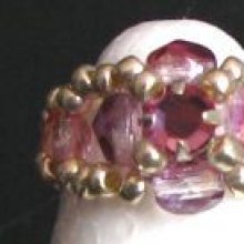 Bague en kit Lolita Strass rose