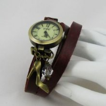 Montre bracelet Escarpin et perle cristal Swarovski