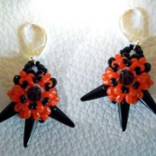 Tutoriel Boucles d'oreilles Halloween en spikes