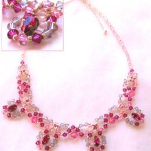 Notice du collier Agnes fuchsia