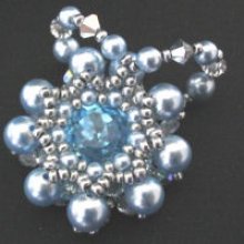 Paros glacier bead pendant instructions
