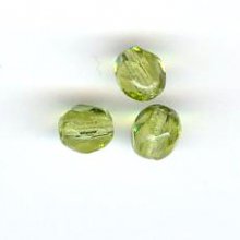 Facette 4 mm  olivine x 20