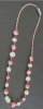 Collier fimo anis/cerise