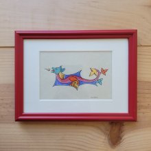 Petit dragon gothique à tête verte