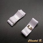 clips chaussures mariage noeud satin blanc et dentelle