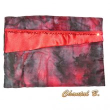pochette rangement maquillage et produits de toilette parement de soie