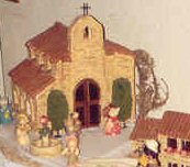 L'église au sommet de la crêche