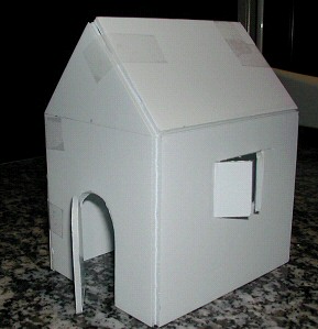plan maison en carton
