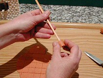 fabriquer tuile en pâte à sel