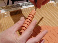 fabriquer tuile en pâte à sel