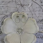 Boucles d'Oreille Fantaisies Femme en Métal et Perles, Anneau, Création Unique