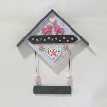 Cadeau bébé Personnalisé, Cadre Nouveau Né, Mouton Rose, Création Unique 