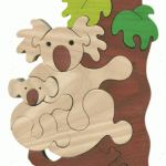 Puzzle Maman koala et bébé