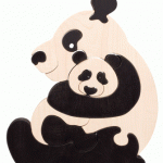 Puzzle Maman panda et son bébé
