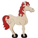 Puzzle Le Cheval (Blanc)