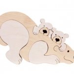 Puzzle L'ours polaire et bébés