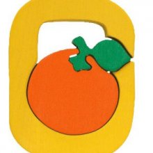 O - orange. Lettres bois, déco et puzzles