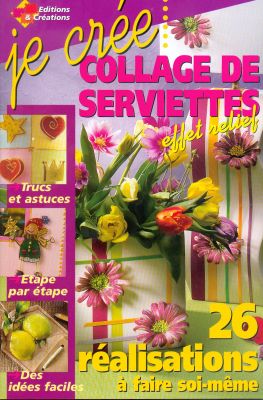 Livre collage serviette papier
