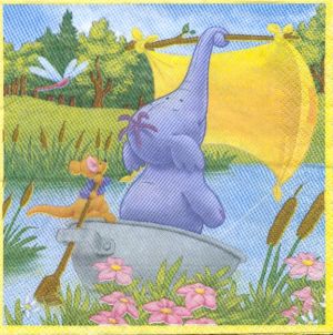 Serviette papier motif pour enfants