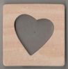 Cadre photos bois coeur 85 mm x 85 mm 