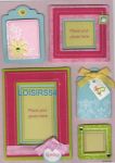 Etiquettes papier autocollantes scrapbooking