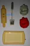 Lot de 4 boutons cookie plastique de 20 mm pour la couture