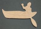 Pécheur Homme Massai MDF à peindre 170 mm x 70 mm