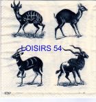 Serviette papier Animaux Afrique Antilopes 