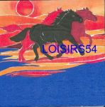Serviette papier chevaux sauvage