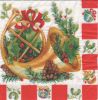 Serviette papier cor et Noël 33 cm X 33 cm 3 plis