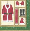 Serviette papier Habit de Père Noël 33 cm X 33 cm 3 plis