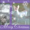 Serviette papier Joyeux Noël 33 cm X 33 cm 3 plis