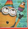 Serviette  papier Les Minions de 33 cm X 33 cm 2 plis