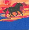 Serviette papier motif chevaux sauvages 33 cm X 33 cm 3 plis