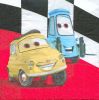 Serviette papier motif Car et Luigi de 33 cm X 33 cm 2 plis