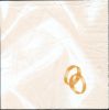 Serviette papier motif mariage +  alliances