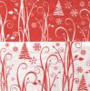 Serviette papier Noël et flocon 33 cm X 33 cm 3 plis