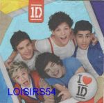 Serviette papier One Direction en photo