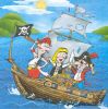 Serviette papier pirates de 33 cm X 33 cm 3 plis