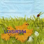 Serviette papier 5 poussins
