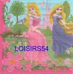 Serviette papier Raiponce et le chateau