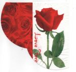 Serviette papier rose 33 cm X 33 cm 2 plis