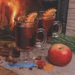 Serviette papier vin chaud - 33 cm x 33 cm 3 plis 