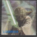 Serviette papier Yoda 33 cm x 33 cm pour décoration