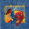 Serviette Spiderman et sa toile de 33 cm X 33 cm 2 plis