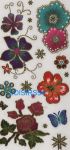 Stickers autocollant rose et papillon
