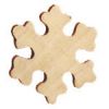 Support bois flocon en bois à peindre 70 mm x 60 mm