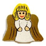 Ange en bois peints sachet de 10 pieces