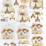 Feuilles à découper 3D 2 petites soeurs